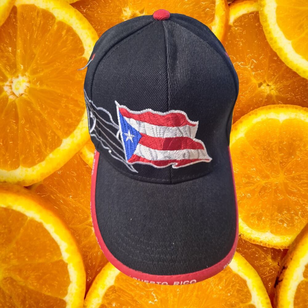 NWT DF Puerto Rico Hook and Loop Adjustable Baseball Hat Cap‎